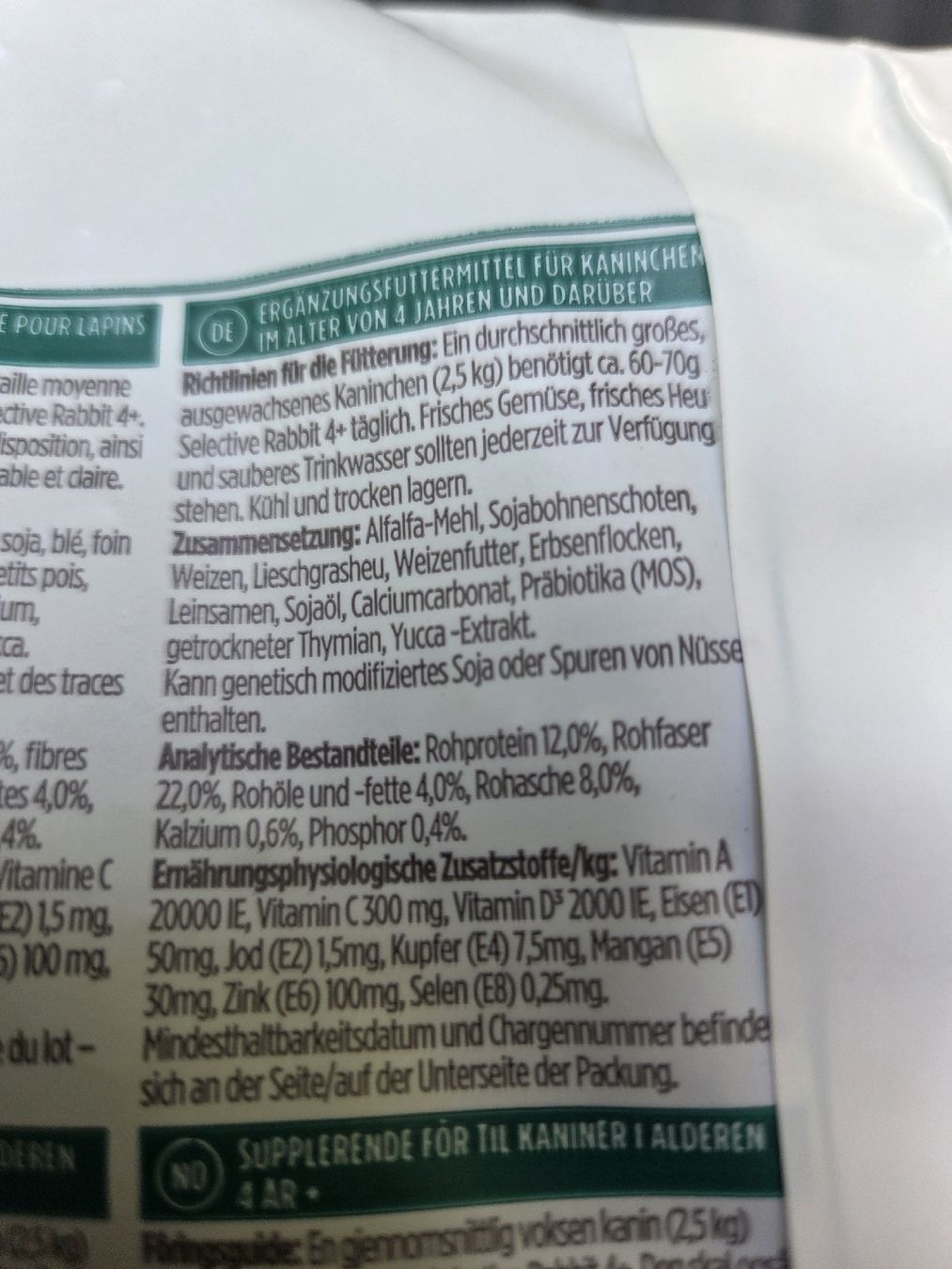 Mangimi: Science Selective 4+ Kaninchenfutter, 5kg, MHD Mai 2027 – Nuovo e nell'imballaggio originale da Wil SG venduto da RoyalFizz 3