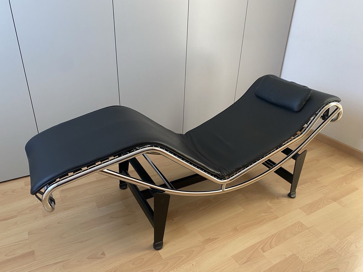 Liegen & Liegestühle: Liege, le Corbusier Stil, schwarz – Gebraucht aus Buchrain von Vital2 3