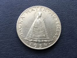 5 Schilling Silbermünze Maria Zell   VZ