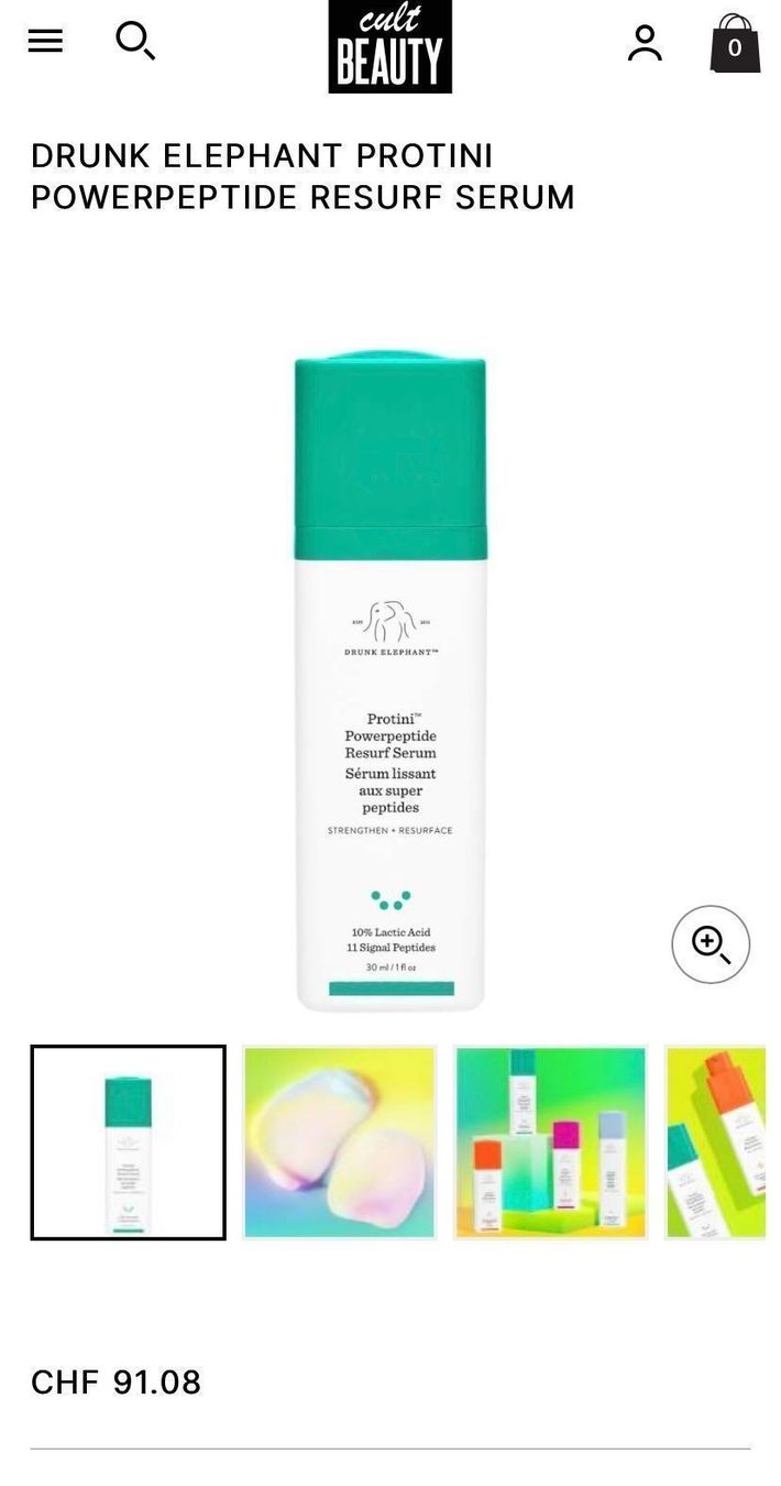 Sephora Cura del viso: DRUNK ELEPHANT PROTINI SERUM, NEU, Ladenpreis CHF91.- – Nuovo e nell'imballaggio originale da Zürich venduto da deruja 6
