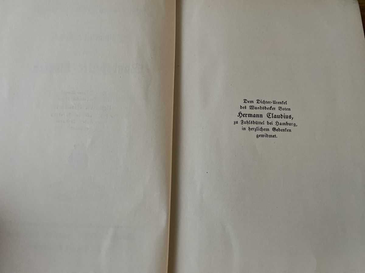 Libri: Antikes Buch: Matthias Claudius Werke, um 1900 – Usato da Winterthur venduto da cheerio97 3