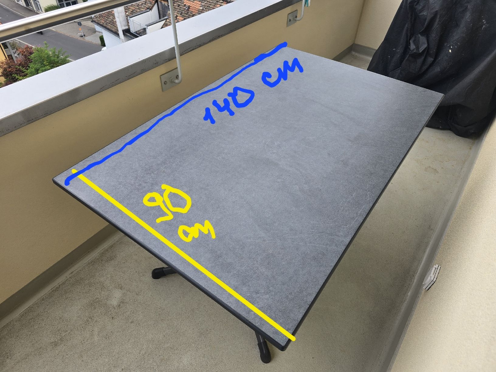Tables: Tisch für Balkon, Terrasse oder Garten 90×140cm – D'occasion à Wädenswil par sos_6vlx 1