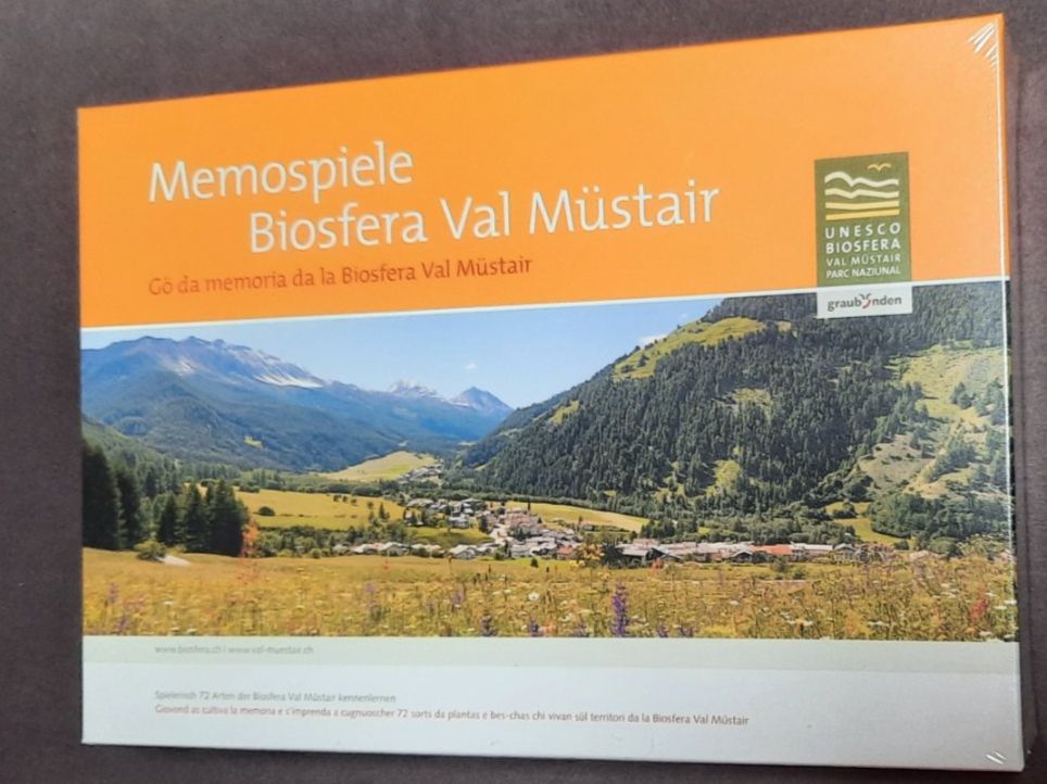 Spiele: Memospiel UNESCO Biosphäre Val Müstair – Neu und originalverpackt aus Hinwil von Zom