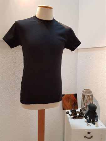 Baumwoll   T-Shirt  NEU   L BLACK MEN