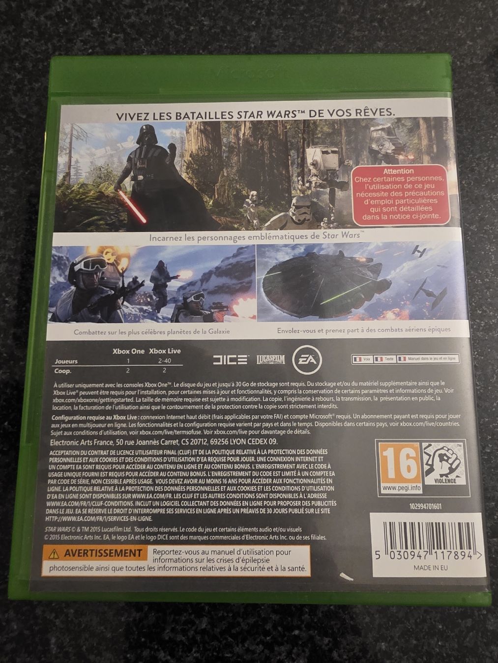 Giochi: Star Wars Battlefront Xbox One – Usato da Chavornay venduto da Crash37 1