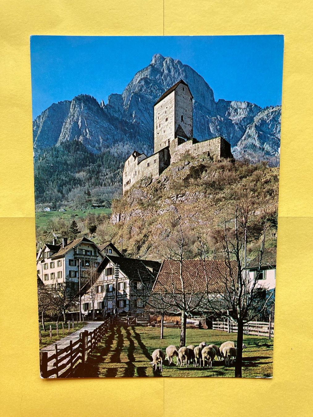 Ansichtskarten: Schloss Sargans mit Gonzen / C 2214 – Neu (gemäss Beschreibung) aus Grabs von paggi01