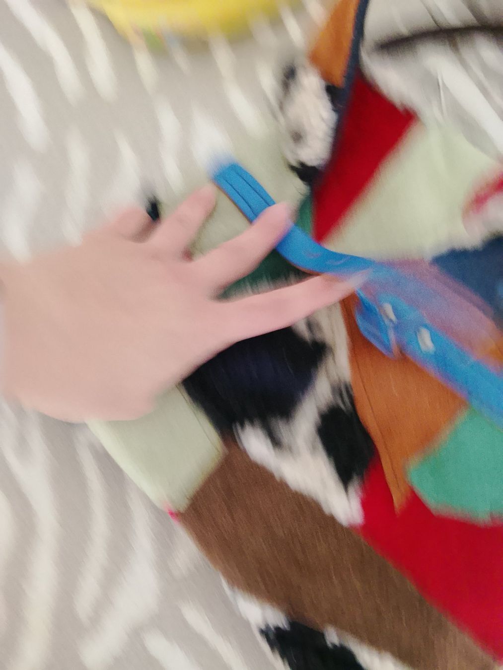 Taschen für Damen: Handtasche Patchwork Leder Fell bunt.neu – Neu (gemäss Beschreibung) aus Bellikon von MellonCollieMitTwint 4