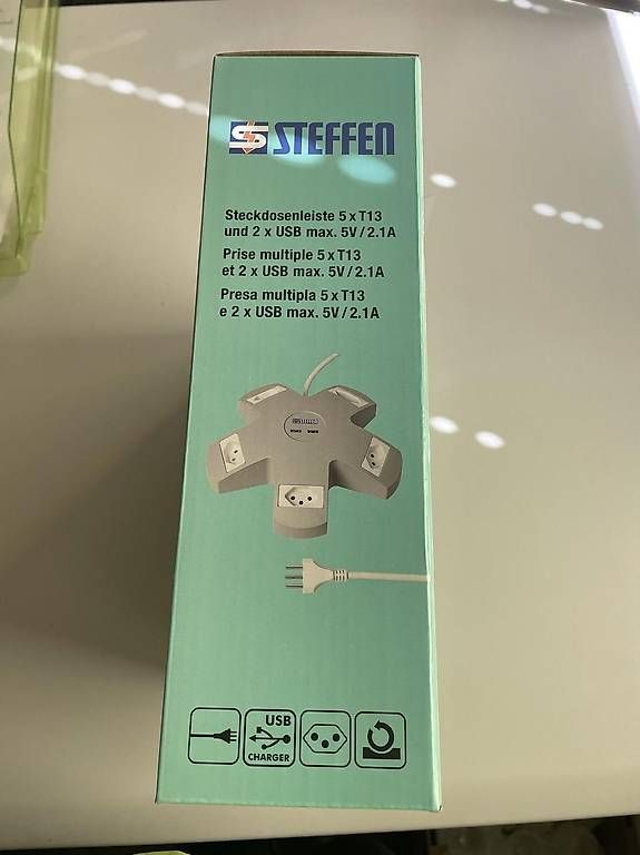 Stecker: Steckdosenleiste 5xT13 und 2x USB – Neu und originalverpackt aus St. Margarethen TG von andi.h 3