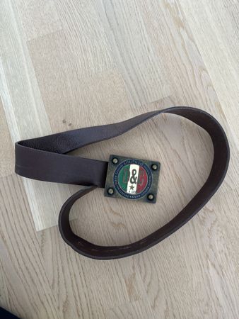D&G Ledergürtel Vintage Metallschnalle