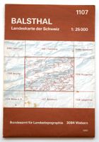Balsthal 1:25'000 Landkarte Landeskarte der Schweiz 1107