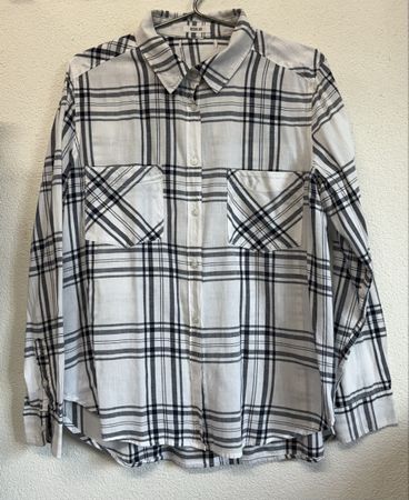 Baumwoll Bluse mit Karomuster, Grösse XL, Top Zustand!