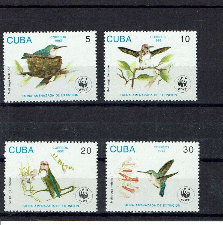 Cuba 1992 - Oiseau, colibris 1