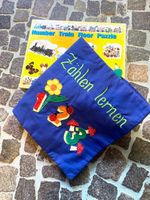 Zahlen lernen m. Puzzle Zug , 21 Teile / Buch 30 x 26 cm