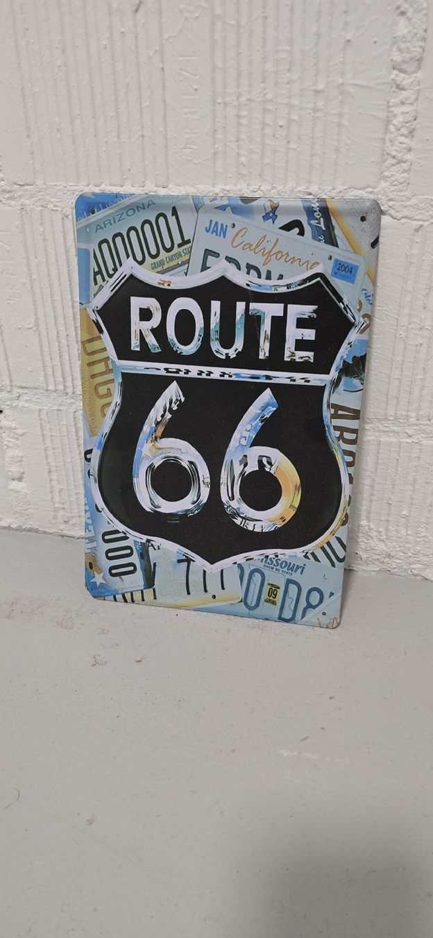 Insegne: 1.- Blechschild Route 66 Deko USA Vintage – Nuovo (secondo la descrizione) da Kirchberg BE venduto da HotWheelsSammler