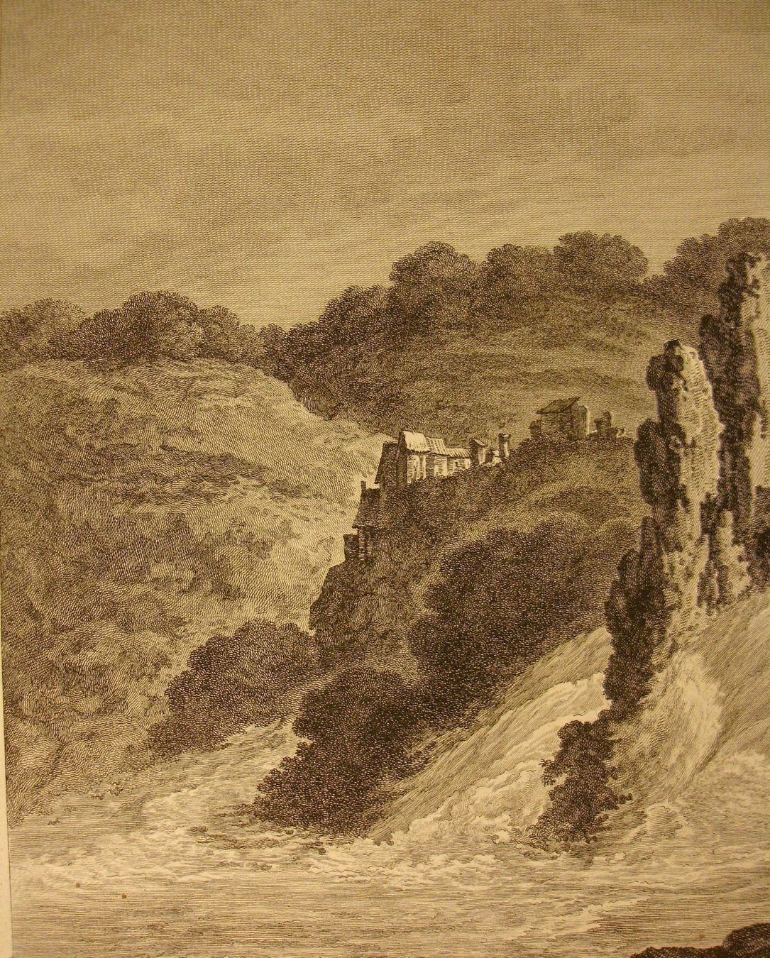 Incisioni: RHEINFALL, KUPFERSTICH 1788 – Usato da Grüningen venduto da Kartensammler 2