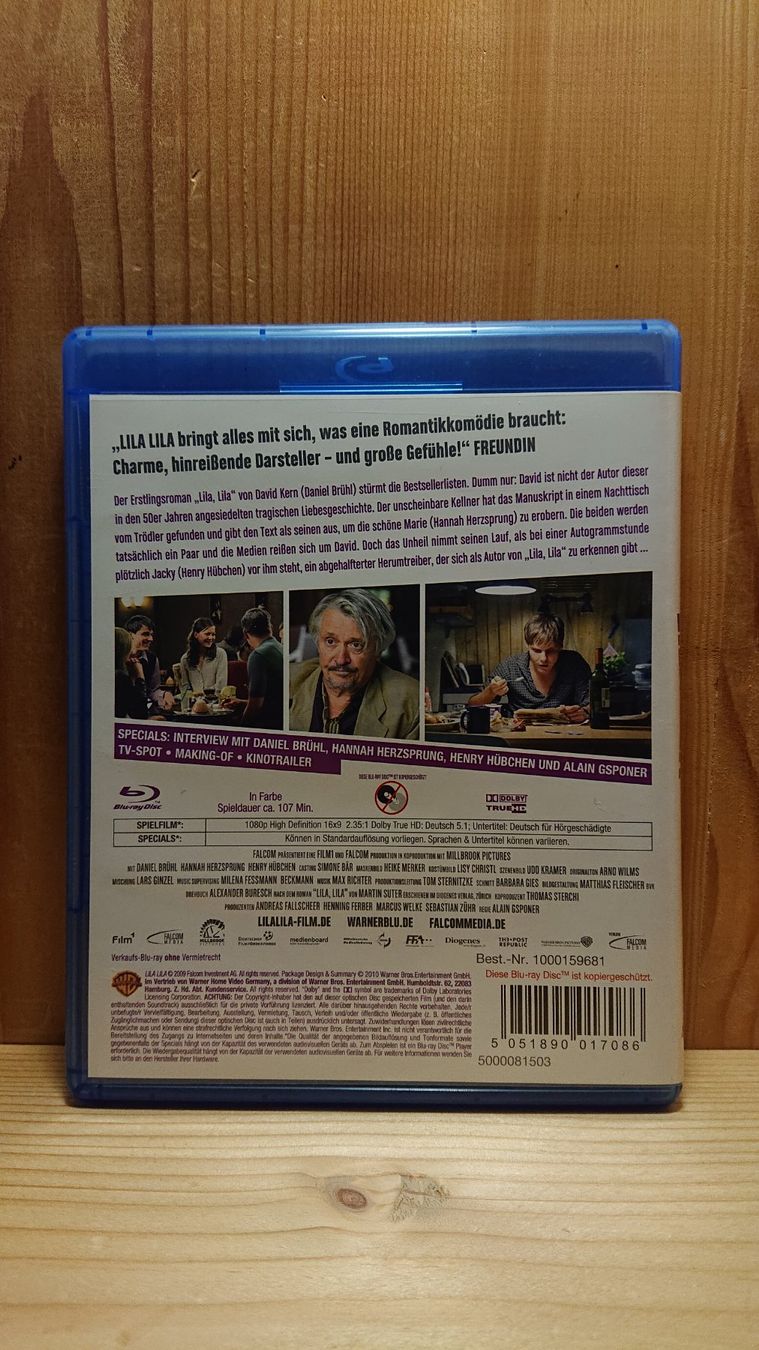 Alle DVDs: LILA LILA Blu-Ray mit Daniel Brühl – Gebraucht aus Wilderswil von Exebub 1