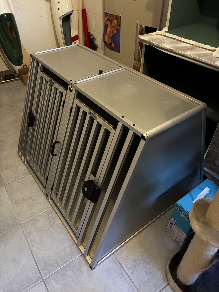 Cages, transport & sécurité: Doppel- Hundebox Aluminium – D'occasion à Zollbrück par rah_2bv8 1