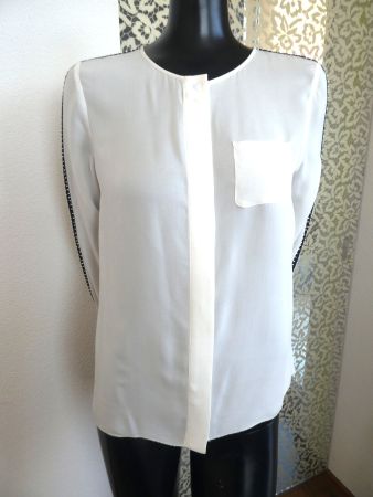 TARA JARMON PARIS Seiden Bluse neuwertig, FR40/DE38