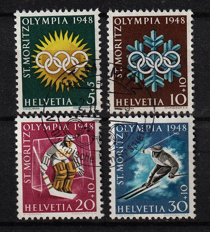 Tutti i francobolli: 1948 Serie Sondermarken Olympia – Usato da Arlesheim venduto da gaugi43