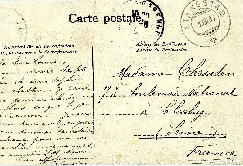 Cartoline postali: Bürgenstockbahn + 1907 – Usato da Emmenbrücke venduto da teestube 1