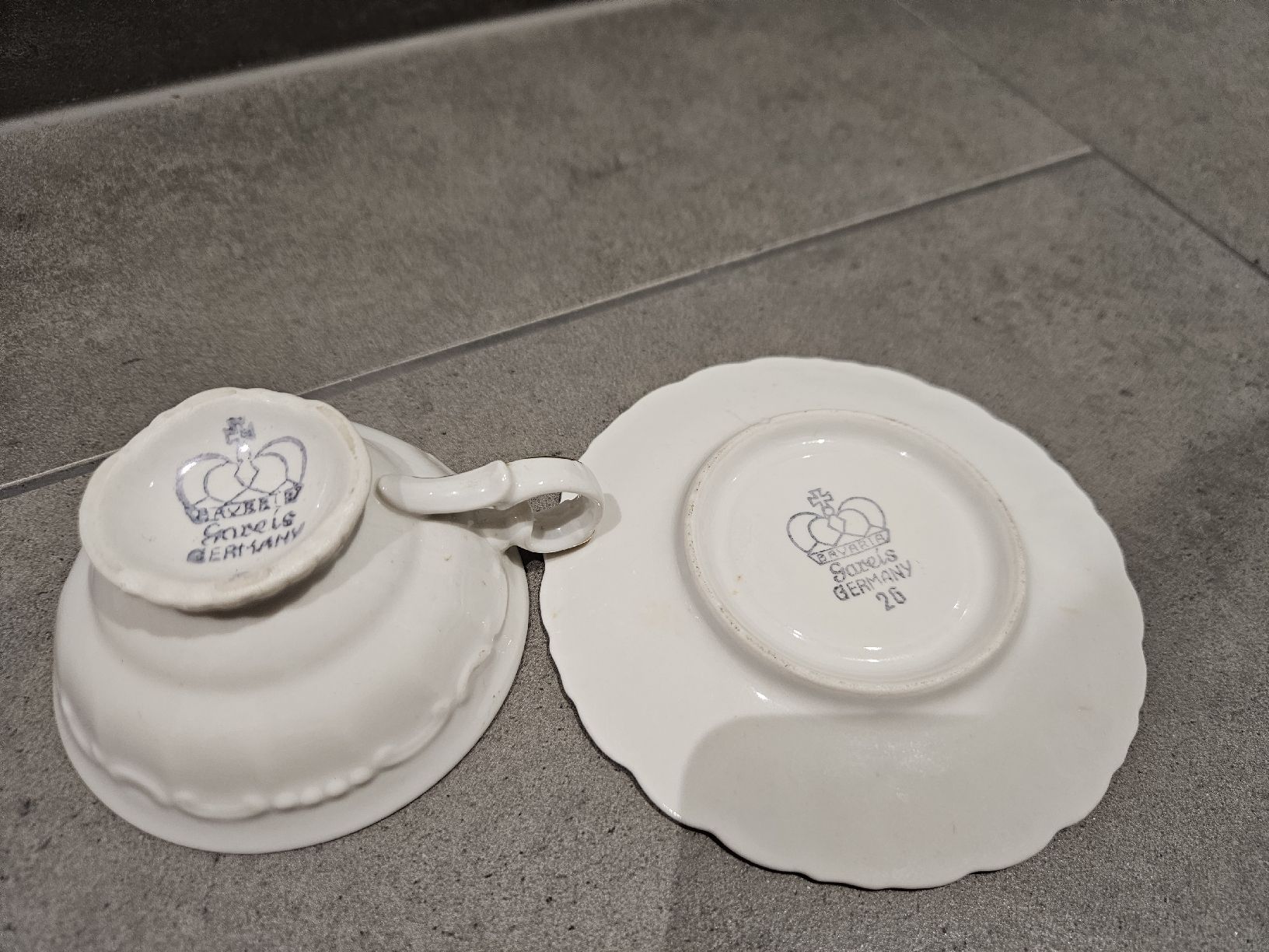 Tazze: Kaffeetasse mit Unterteller BAVARIA Gareis Germany – Usato da Heimenhausen venduto da Saint-Michel3360 2