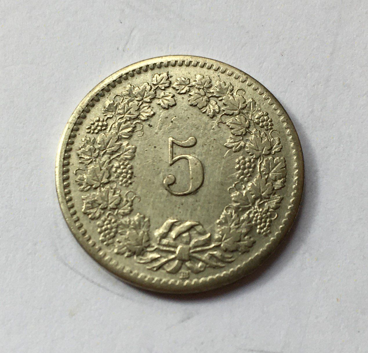 Tutti le monete: 1850 5 Rappen -unz – Usato da Kirchberg SG venduto da Zenhad69 1