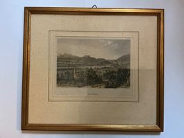 Salzburg Stich koloriert