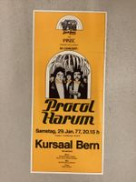 Konzertplakat Procol Harum 1977 Bern (hat Falze)