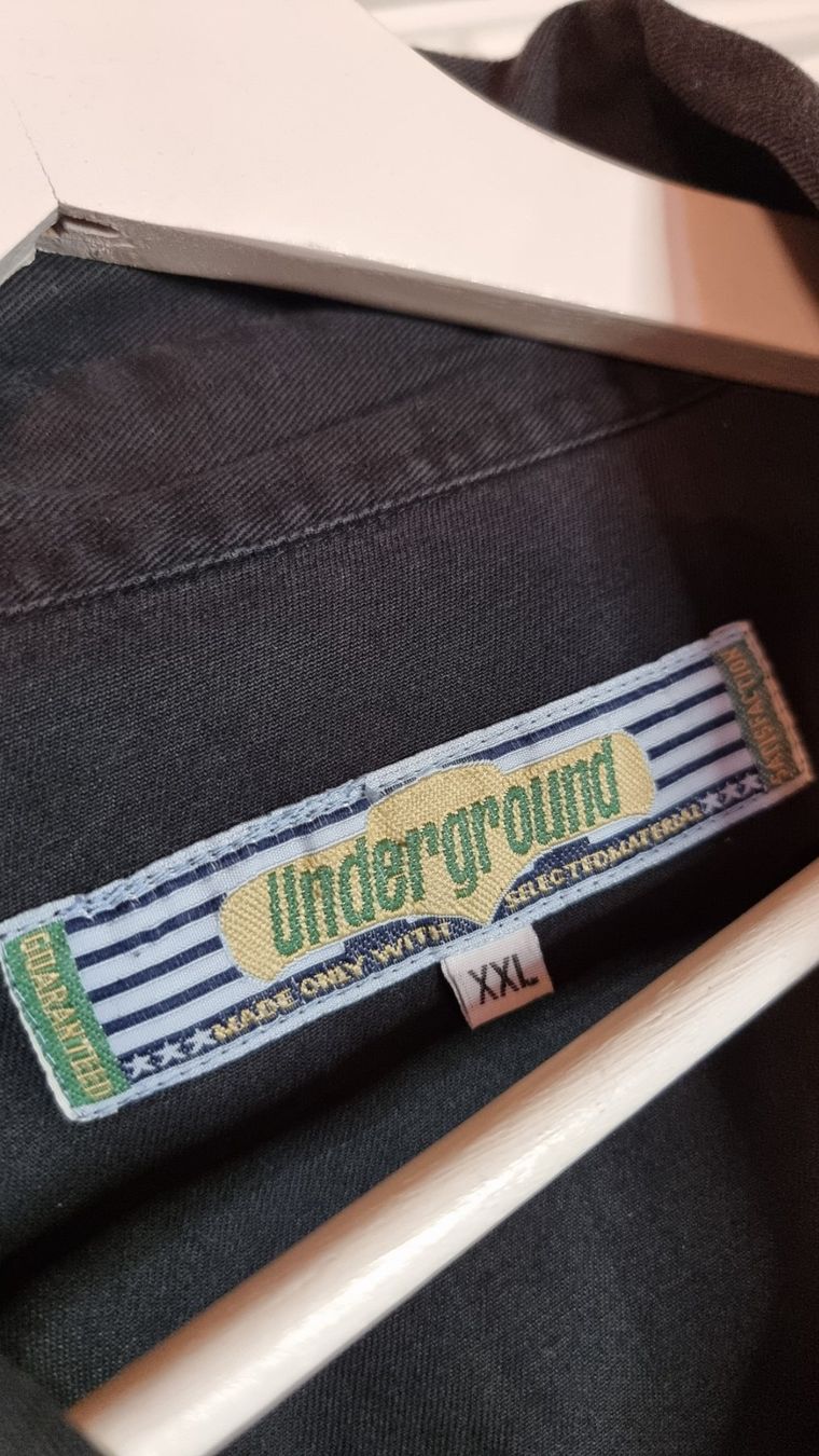 Camicie: Vintage -Schwarzes Underground-Hemd Grösse XXL – Usato da Wald ZH venduto da CapLux 2
