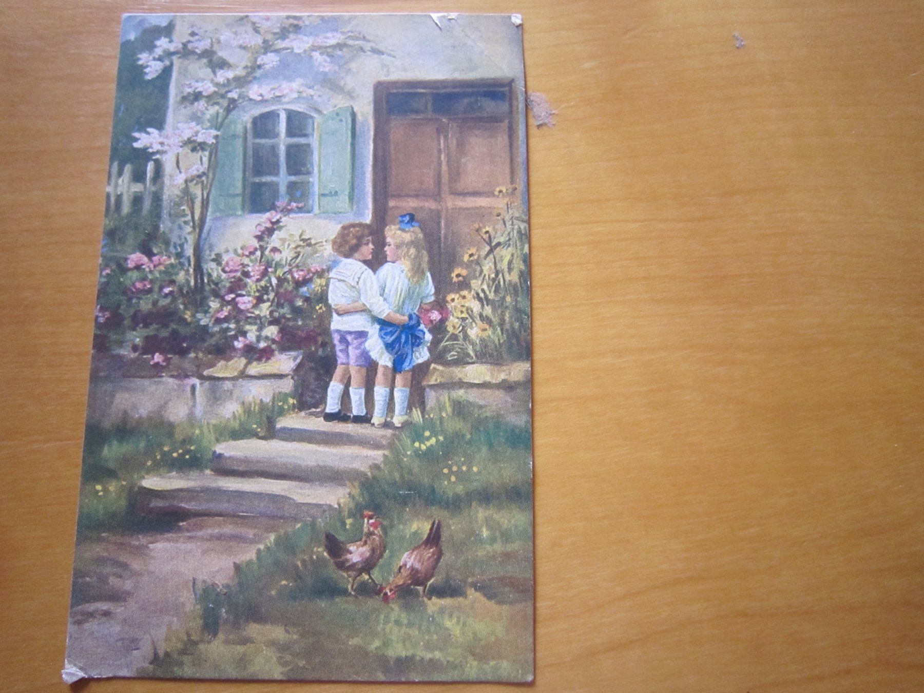 Cartoline postali: No 7 Postkarte "hab mich lieb" 1921 – Usato da Gordola venduto da Polentaefung