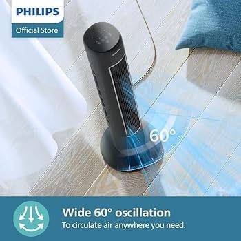 Philips Ventilatori: Philips CX5535/11 Oscillating Tower Fan 105cm aroma diffuser – Nuovo (secondo la descrizione) da Frauenfeld venduto da Vanityroom 1
