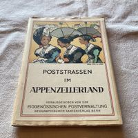 Appenzerllerland poststrasse carte panorama complet illustré