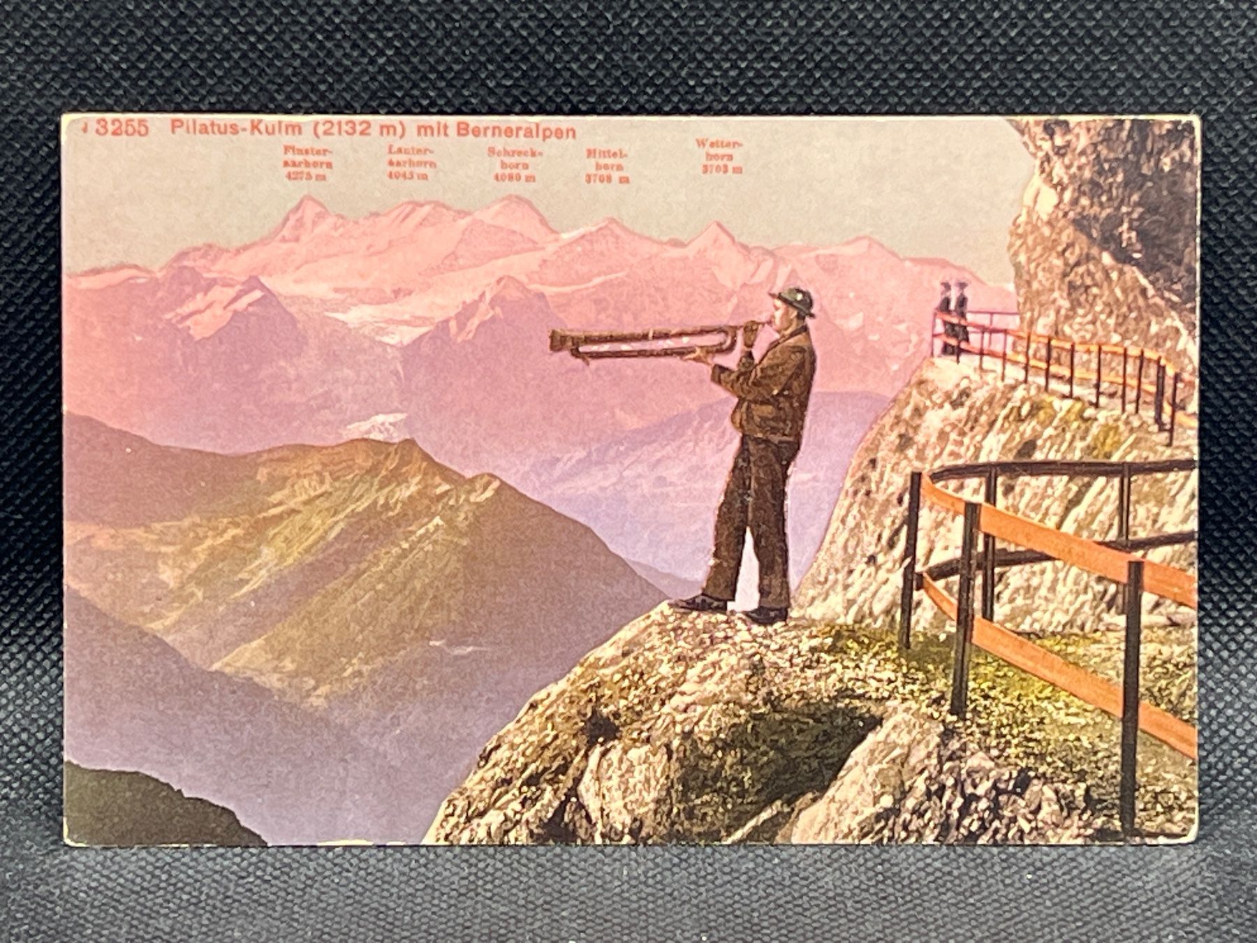 Ansichtskarten: Pilatus-Kulm (2132m) mit Berneralpen – Gebraucht aus Widnau von Brusi9