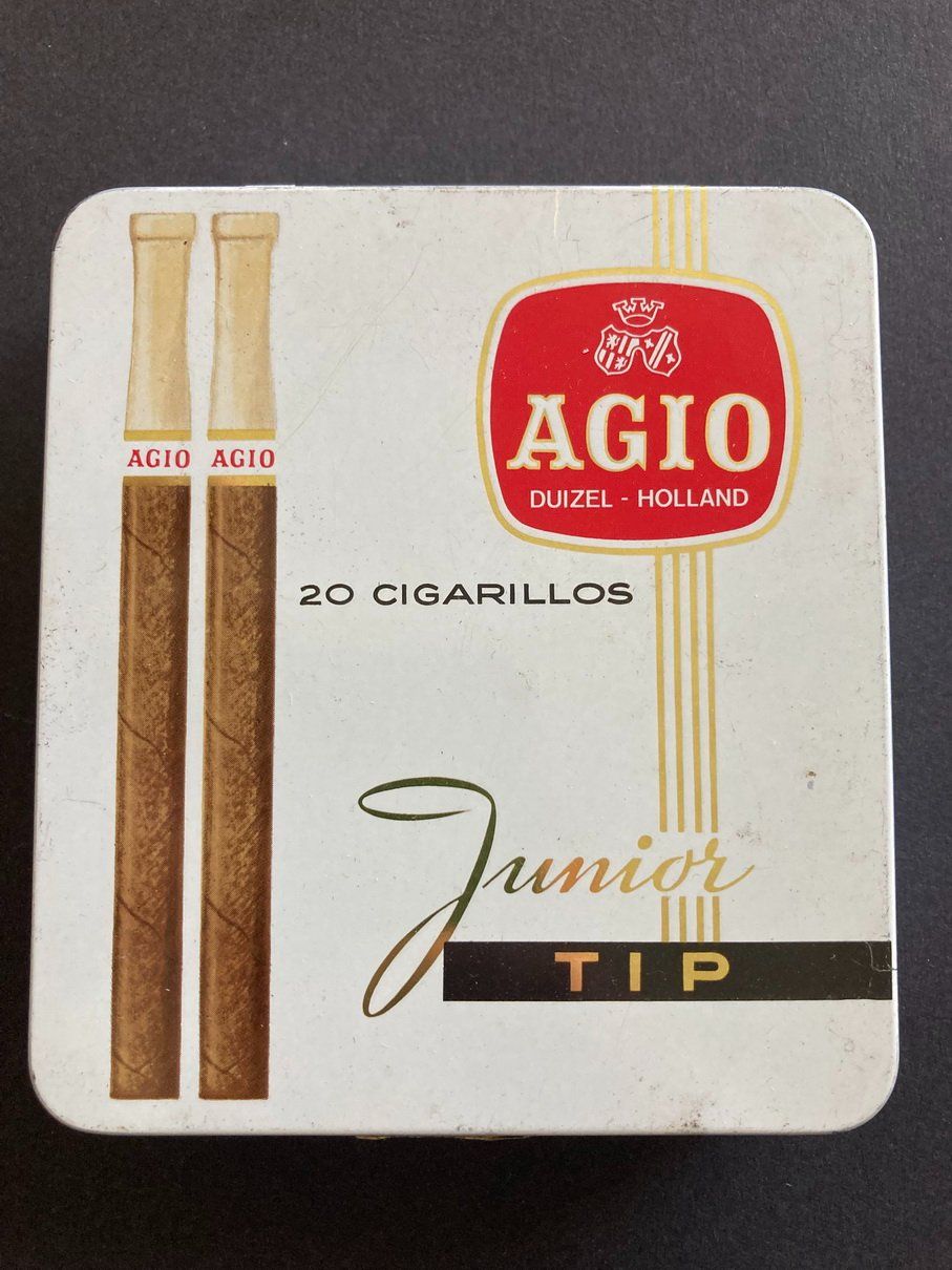 Barattoli: Blechdose Antik, Agio Cigarillos, Junior Tip – Usato da Pfäffikon SZ venduto da Etzelstuermer