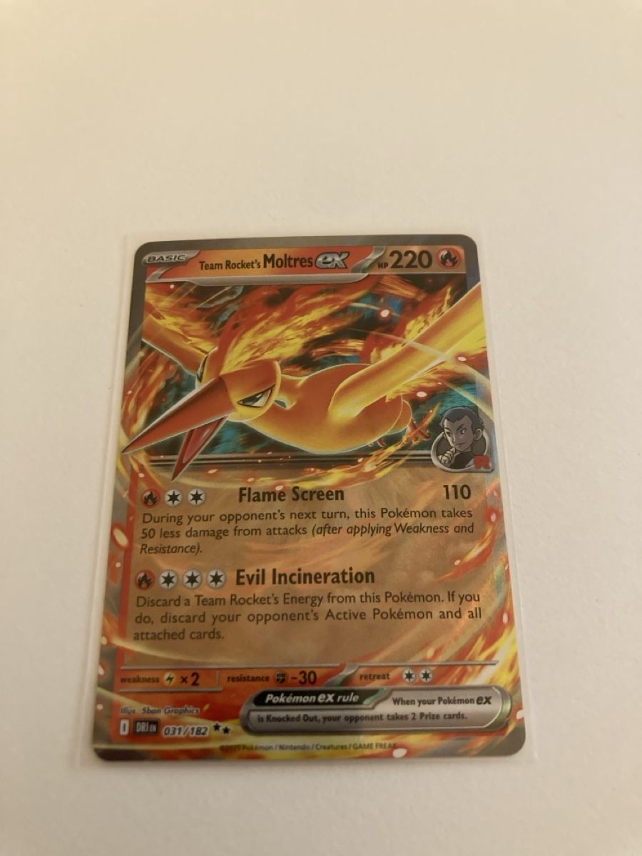 Pokémon Carte collezionabili: Team Rocket‘s Moltres ex 031/182 EN – Nuovo (secondo la descrizione) da Wohlen AG venduto da Liridon22