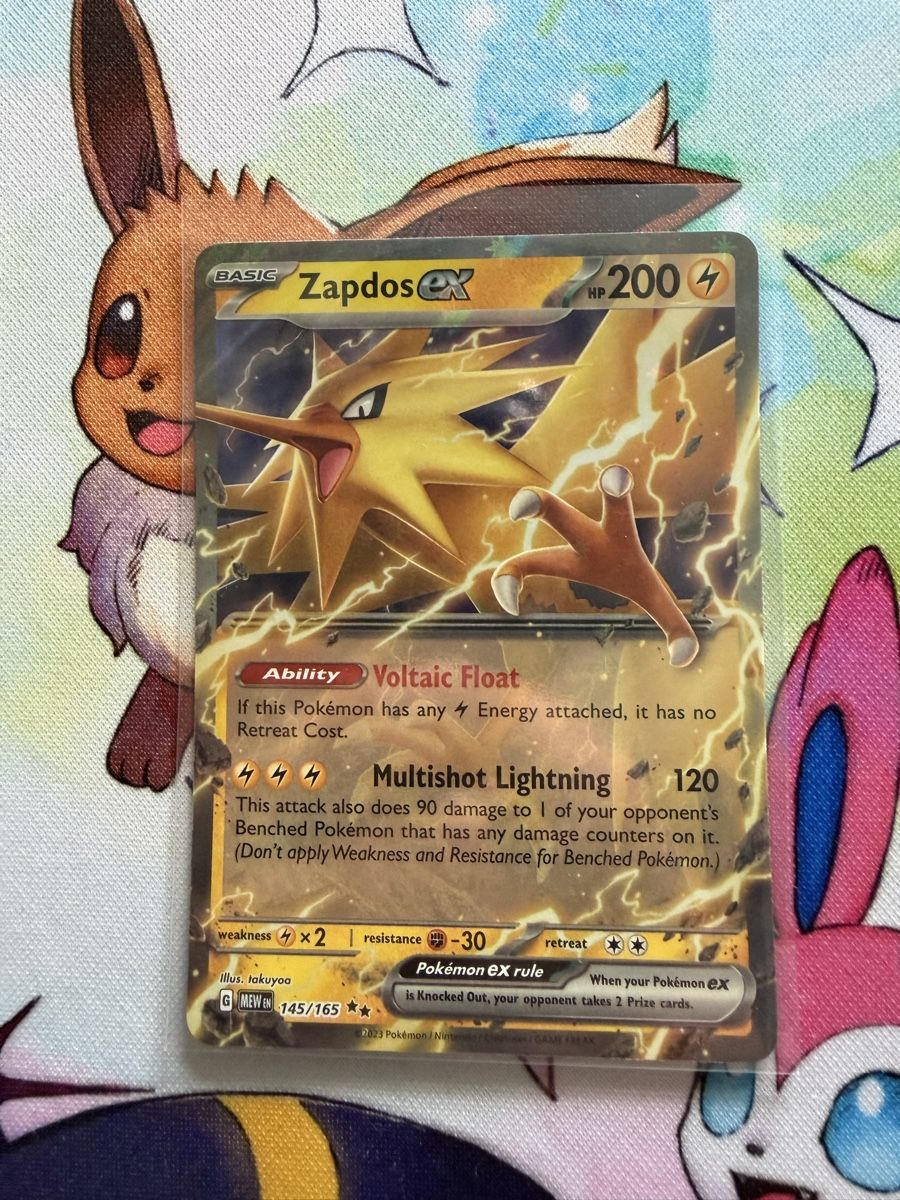 Pokémon Sammelbilder & Trading cards: Pokemon Zapdos EX - 145/165 MEW  – Gebraucht aus Grindelwald von TSG-G-Town