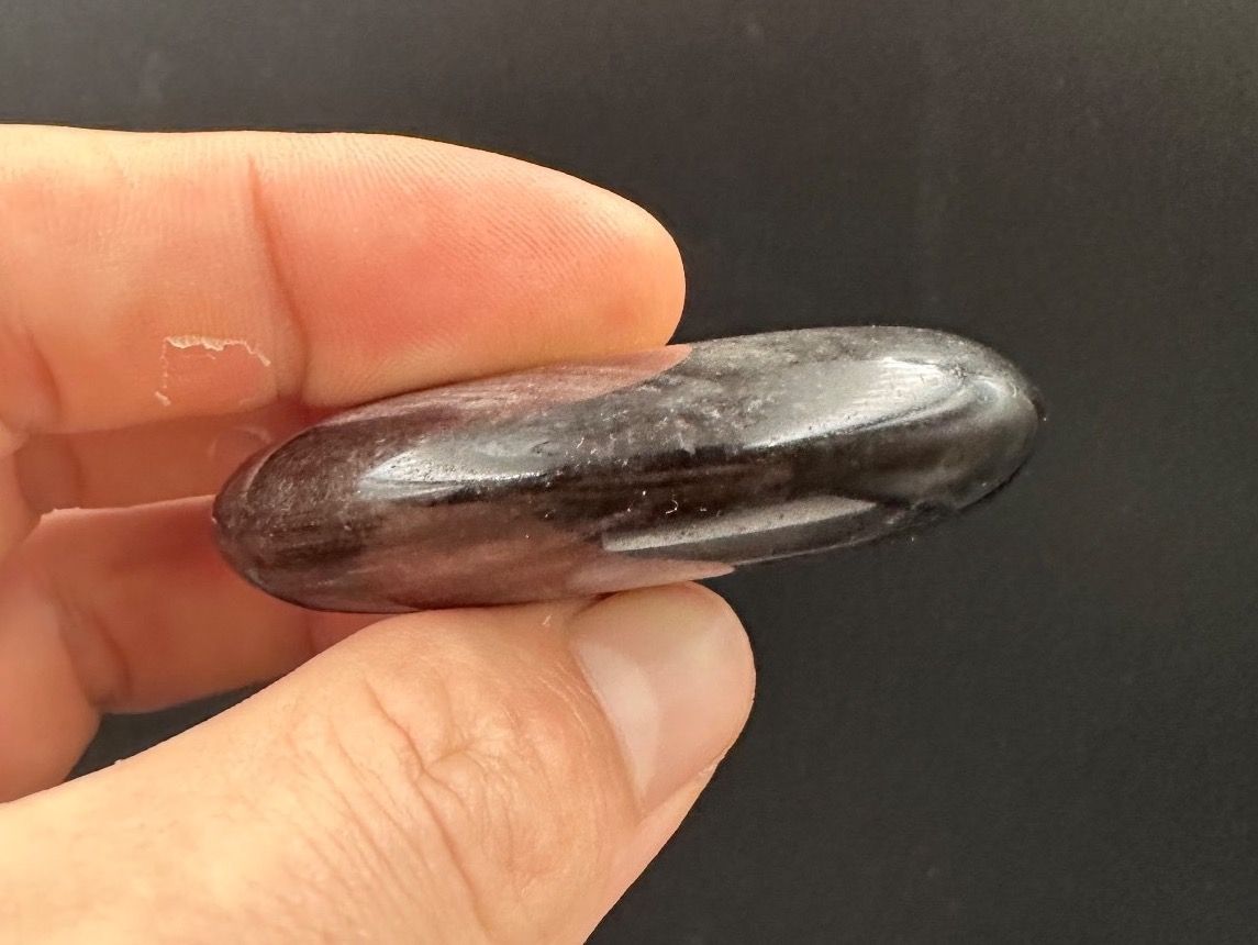 Minerali & Pietre curative: Silber Obsidian Handschmeichler Heilstein – Nuovo e nell'imballaggio originale da Männedorf venduto da Handschmeichler 2