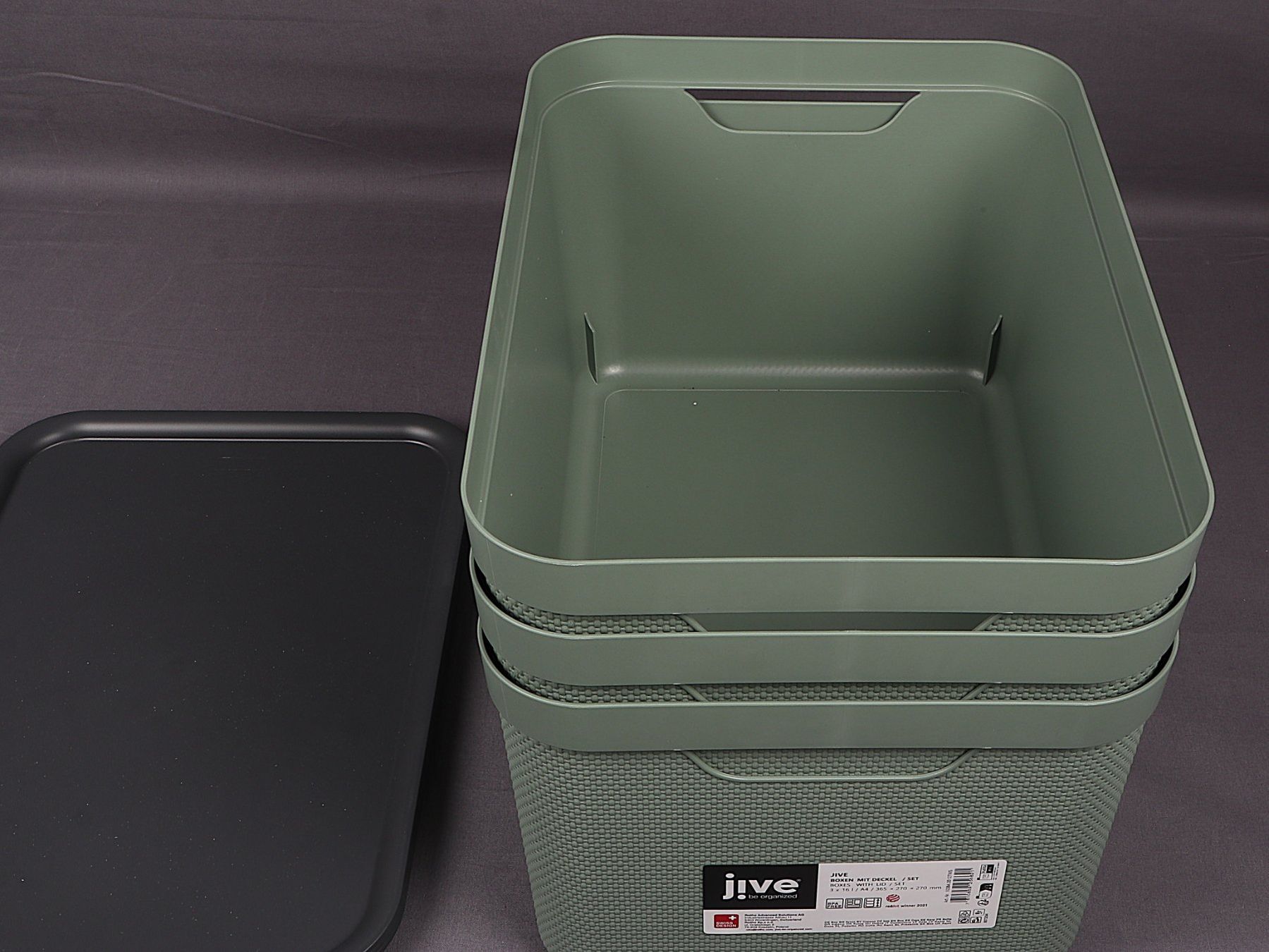 Casse di trasporto: JIVE Boxen mit Deckel 3x 16l – Nuovo (secondo la descrizione) da Steinen venduto da Restwert_Steinen 5