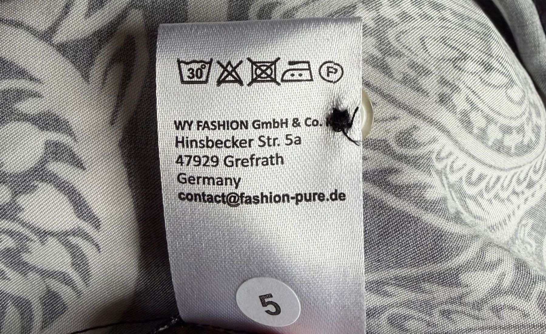 Emily van den Bergh Camicette: Bluse edel mit Muster Marke Emily van den Bergh Grösse 40 – Usato da Nussbaumen AG venduto da brigitebardot 5