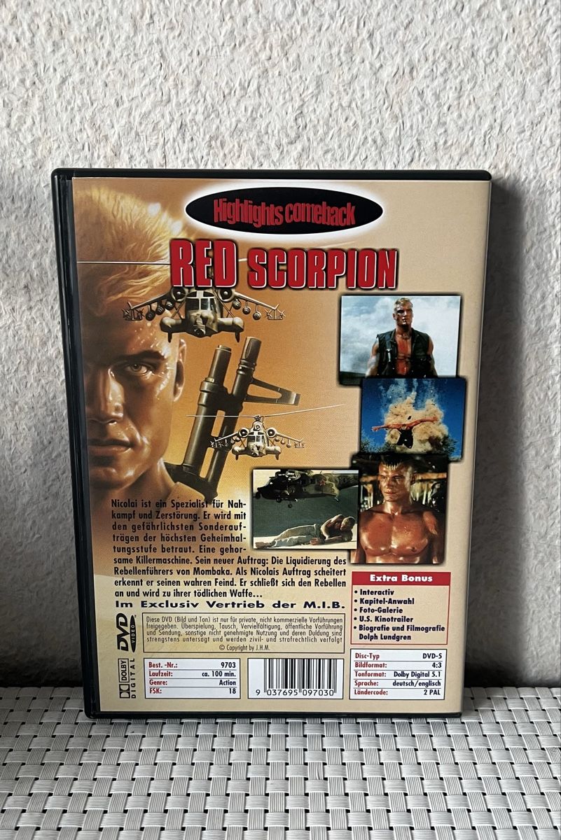 Tutti i DVDs: Red Scorpion - Dolph Lundgren – Usato da Flawil venduto da NiceT 1