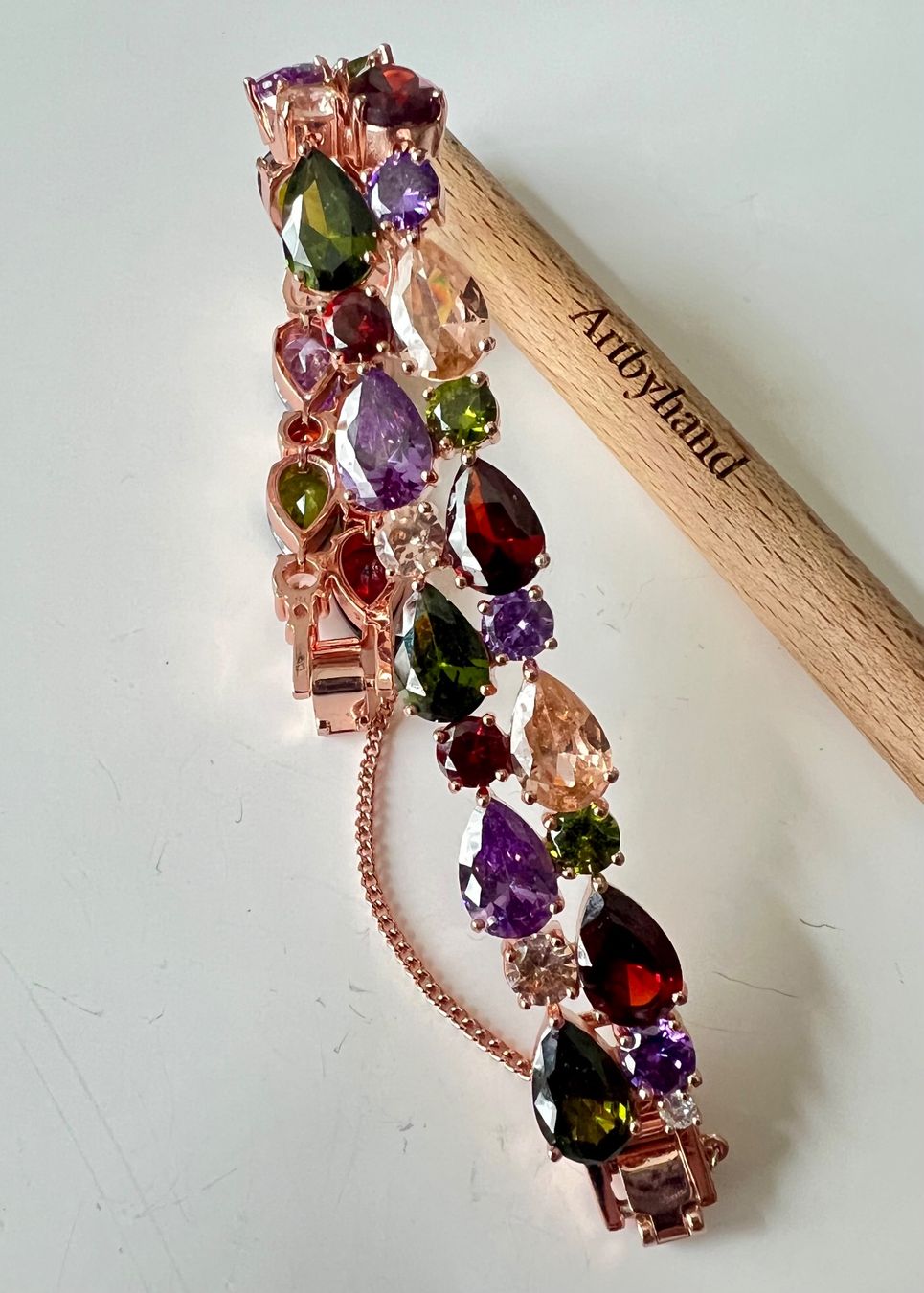 Bracelets: Glamour Armband - Roségolden Multicolor - Abend & Anlass – Neuf (Voir description) à Ruswil par artbyhand 6
