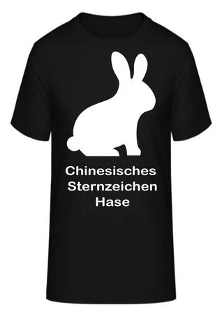 T-Shirt Chinesische Sternzeichen Hase
