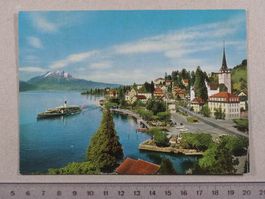 Weggis, Schiff, Raddampfer, 1988, SGV Stempel