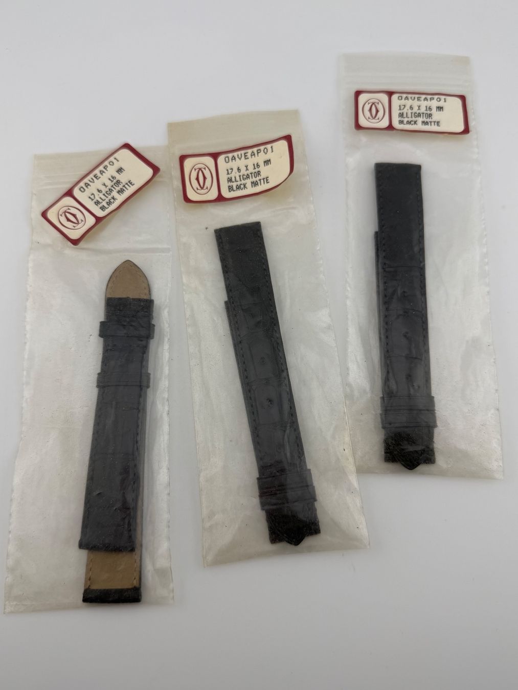 Cartier Orologi: 3 bracelets en cuir de Cartier – Nuovo e nell'imballaggio originale da Biel/Bienne venduto da MrP_WatchesBiel