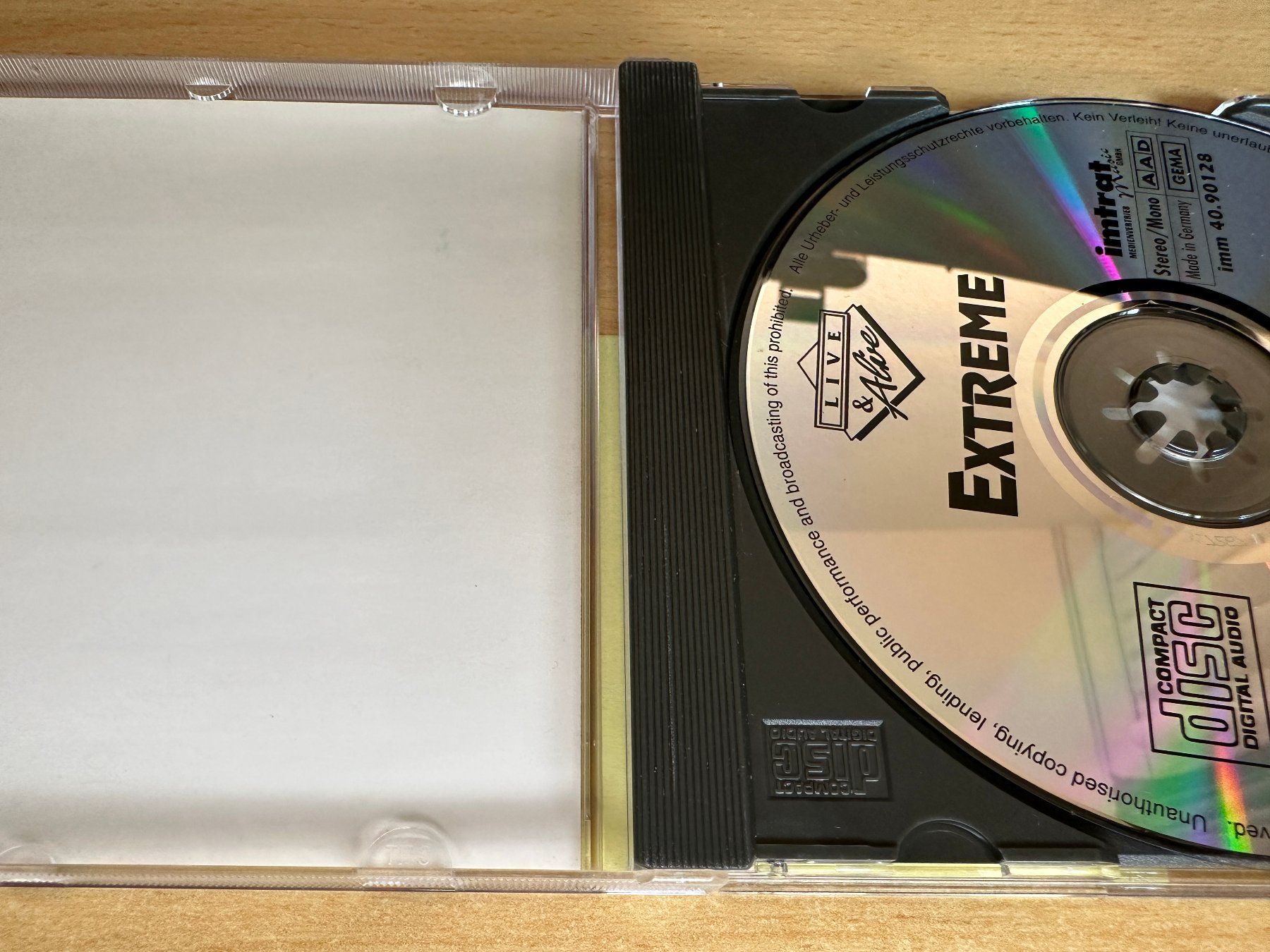 CD: Extreme – Live USA – Usato da Rikon im Tösstal venduto da Alpenmutz 2