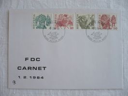 1984 FDC aus Markenheftchen