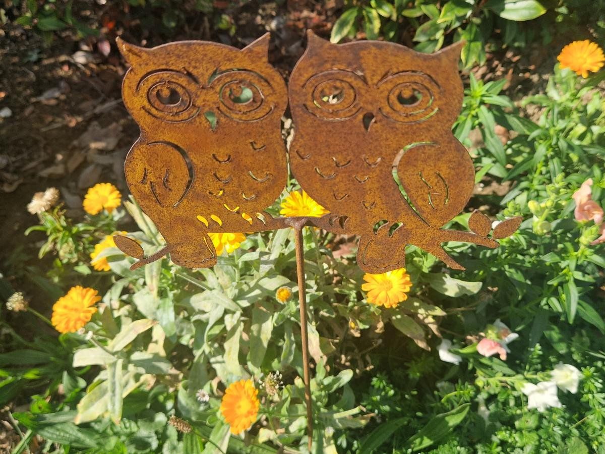 Toutes les décorations: Eulen Gartenstecker Rost 60cm – Neuf avec emballage d'origine à Matzendorf par Gartendeko-Shop 2