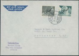1950 - Bundesverwaltung BVW - Brief - BFr - nach USA
