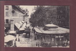 GENEVE - Place du Molard - Tram - 1913