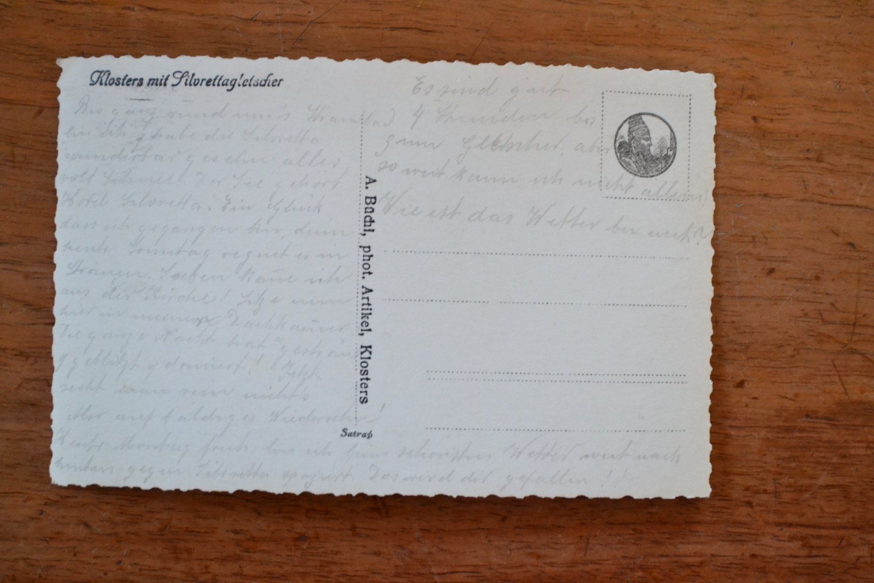 Cartes postales: AK Klosters mit Silvrettagletscher GR – D'occasion à Beinwil am See par kajak55 1